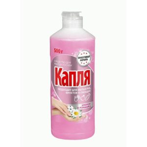 Средство для мытья посуды Капля 500мл Хлопок и ромашка