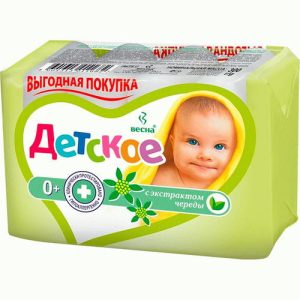 Мыло детское Весна 4*75г регенерирующее с экстрактом череды