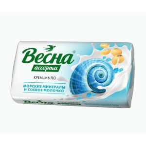 Крем-мыло Весна Ассорти 90г морские минералы и соевое молочко