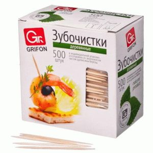Зубочистки 500шт Grifon