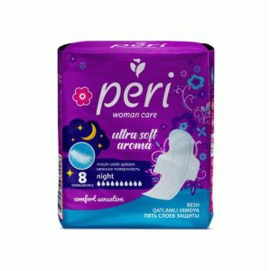 Прокладки Peri Ultra Aroma Night 8шт хлопок