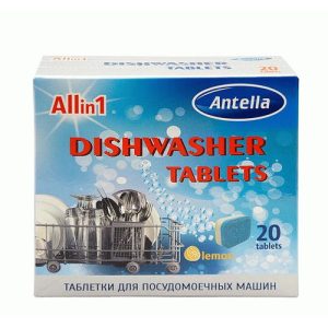 Средство для посудомоечных машин таблетки 20шт All in 1 Antella