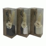 Аромадиффузор 50мл с палочками и декором