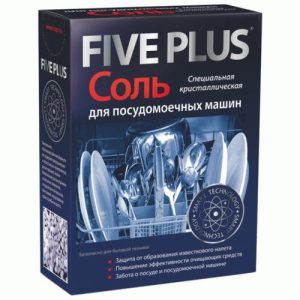 Средство для посудомоечных машин соль 1,5кг Five Plus
