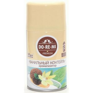 Освежитель воздуха До-ре-ми Премиум 250мл сменный блок Ванильный коктейль