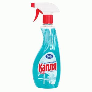 Средство для мытья стекол и зеркал Капля Дом и офис 500мл морской бриз