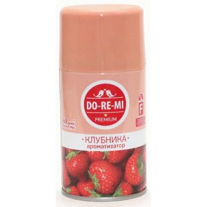 Освежитель воздуха До-ре-ми Премиум 250мл сменный блок Клубника со сливками