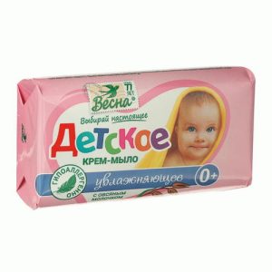 Крем-мыло детское Весна 90г увлажняющее с овсяным молочком
