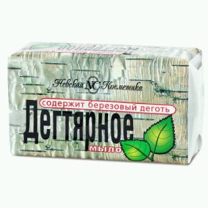 Мыло Невская косметика 140г дегтярное в пленке