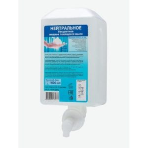 Расходники Кеман: Мыло жидкое пенящееся 1000 мл нейтральное в картридже бесцветное без отдушки