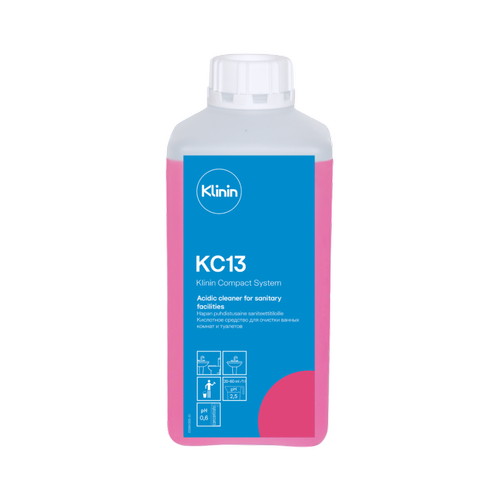 Klinin: КС13 1л слабокислое для ежедневной мойки санузлов и ванн