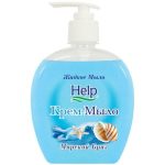 Мыло жидкое: ХЭЛП 300г крем-мыло с дозатором Морской бриз