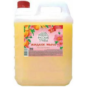 Мыло жидкое: АМС Русские травы 5л с перламутром Цветущий Сад тв.канистра