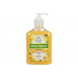Мыло жидкое: АМС Русские травы 300мл крем-мыло Абрикос с дозатором