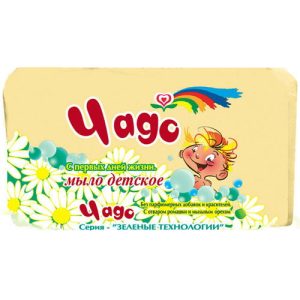 Мыло туалетное: ДЕТСКОЕ 90г ЧАДО в обертке Аист