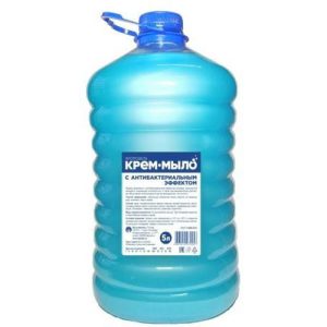 Мыло жидкое: ФЛОРОДЕЛЬ крем-мыло 5л с антибактериальным эффектом белое тв. канистра