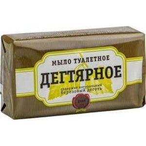 Мыло туалетное: ДЕГТЯРНОЕ 140г Аист