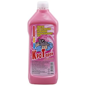Чистящее средство: КроТаран 500мл для прочистки труб розовый