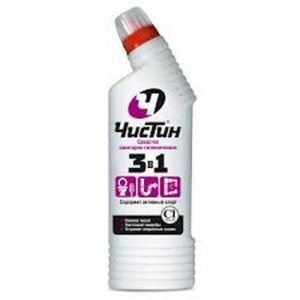 Чистящее средство: ЧИСТИН 3в1 750мл санитарно-гигиеническое жидкое средство С ХЛОРОМ