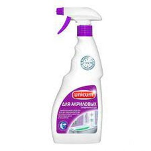 Чистящее средство: УНИКУМ 500мл для чистки акриловых ванн и душевых кабин с тригг