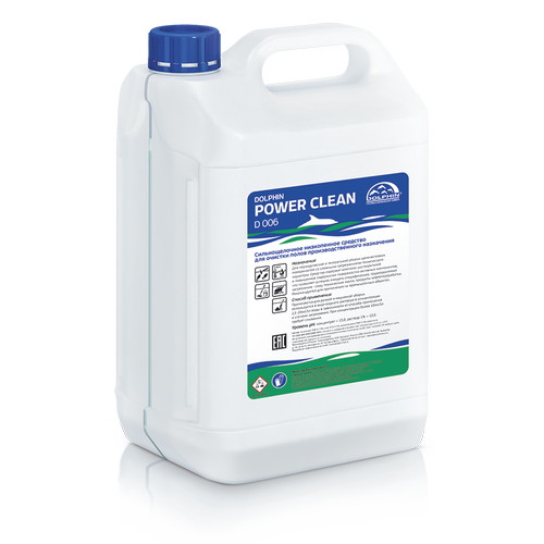Dolphin: Пауэр Клин 5л щелочное средство для чистки полов