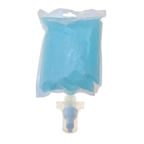 Расходники Кеман: Мыло жидкое пенящееся 800 мл нейтральное в картридже бирюзовое К4 — изображение 3