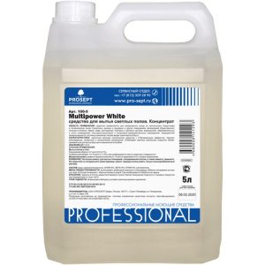 Чистящее средство: Multipower White 5л для мытья светлых полов с отбеливающим эфф