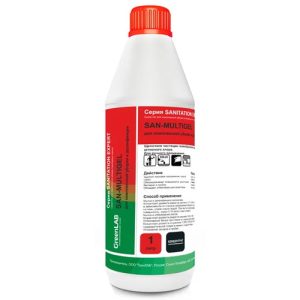 Гринлаб: SAN-MULTIGEL 1л для комплексной уборки и дезинфекции