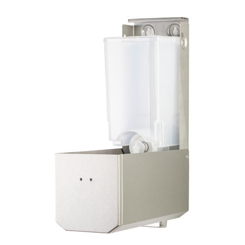 VEIRO: Дозатор для жидкого мыла 1,5л наливной SAVONA Steel металл — изображение 2