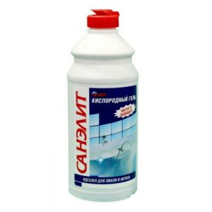 Чистящее средство: САНЭЛИТ-Кислородный гель 500мл ЧИСТАЯ ВАННА