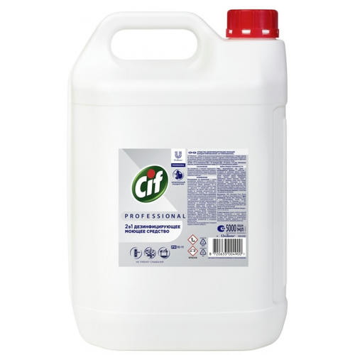 Чистящее средство: СИФ Professional 5л моющее и дезинфицирующее концентрат 2в1