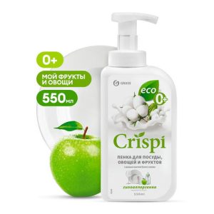 Grass: Криспи 550мл ПЕНКА для посуды с маслом хлопка с дозатором