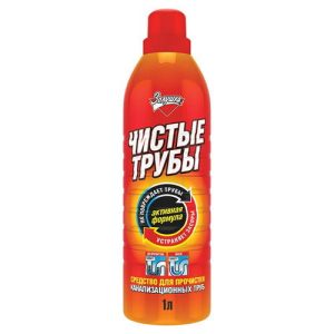 Чистящее средство: ЗОЛУШКА Чистые трубы 1л для прочистки труб