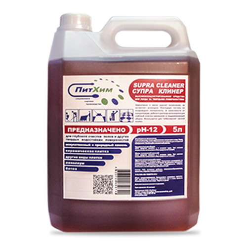 ПитХим: СУПРА КЛИНЕР 5л для мытья щелоче- и водостойких полов