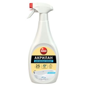 Чистящее средство: БАГИ АКРИЛАН 400мл спрей для акриловых ванн