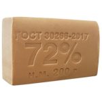 Мыло хозяйственное: 200г 72% без обёртки Альянс