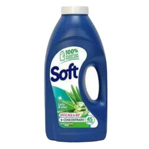Гель для стирки 2,25л для деликат.тканей Сок алоэ 45пр Soft