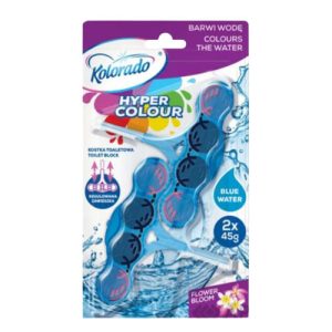 Блок туалетный Hyper Color Цветочный синий 45гр 2шт KOLORADO