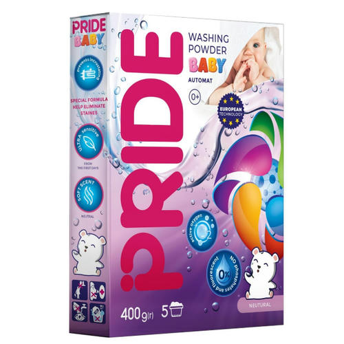 Порошок для стирки детского белья 400гр автомат бесфосфатный Pride
