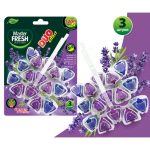Master FRESH Подвесной блок для унитаза ЛАВАНДА, 3шт / 24