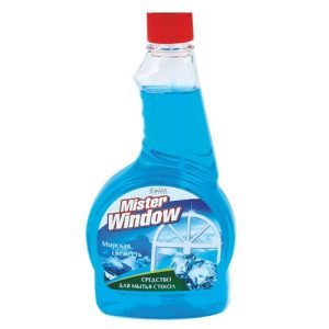 Средство для мытья стекол Морская свежесть сменный блок Mister Window Romax 500мл