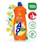 Средство для мытья посуды Лимон AOS 900мл