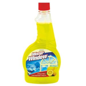 Средство для мытья стекол Сочный лимон сменный блок Mister Window Romax 500мл