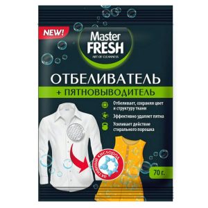 Мастер Фреш Отбеливатель пятновыводитель кислородный 70г / 20
