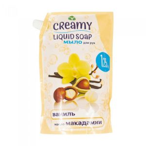 Жидкое мягкое крем-мыло Creamy «Ваниль и масло макадамии» 1250 мл/6 Creamy