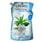 Жидкое мягкое крем-мыло «Белый чай и алоэ вера» 1250 мл Creamy