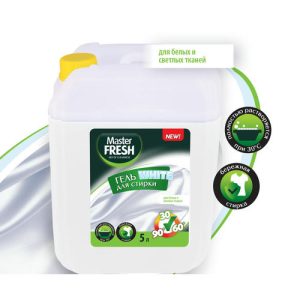 Master FRESH гель д/стирки WHITE канистра HDPE с ручкой 5л / 4