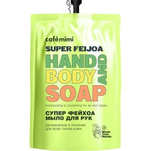 Жидкое мыло для рук СУПЕР ФЕЙХОА (рефил) дой-пак Cafe Mimi
