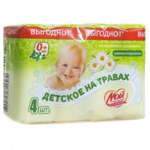 Мыло детское Экстракт ромашки (4х70 г) Мой Малыш НМЖК