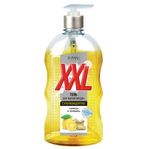 Гель для мытья посуды лимон и имбирь XXL Romax 650мл